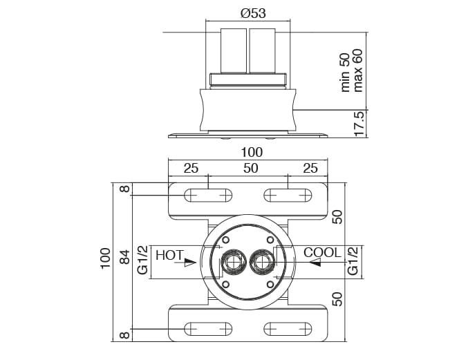 Напольный смеситель для ванны с ручным душем Zazzeri Surf ARCH-00062211 - Вид №3