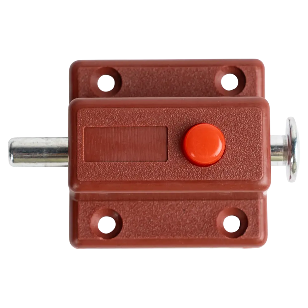 Задвижка мебельная Edson 35 мм пластик коричневый Santreyd STLM-2024604