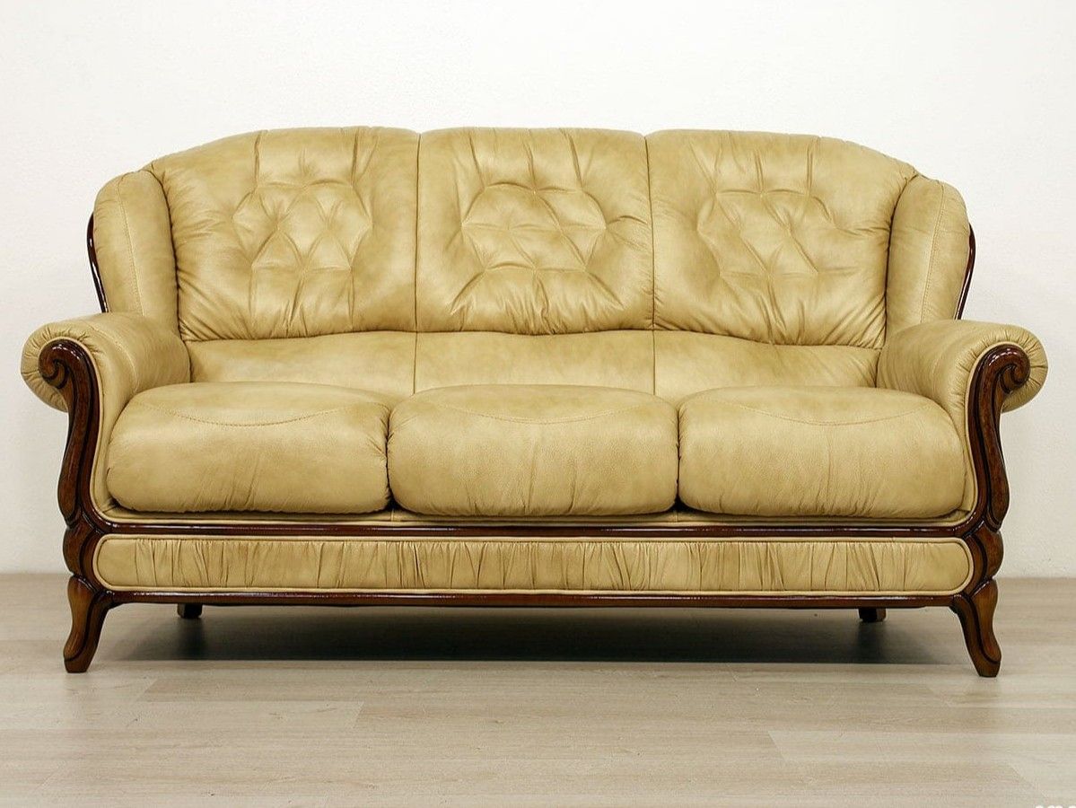 3-местный кожаный капитонный диван VAMA Карл Великий ARCH-00042807 - Вид №2