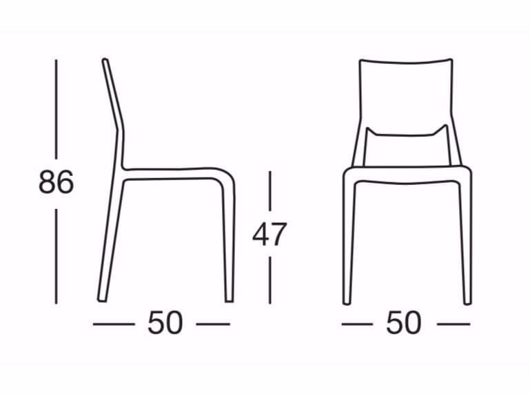 Штабелируемый стул из полипропилена S-CAB SIRIO ARCH-00081484 - Вид №5