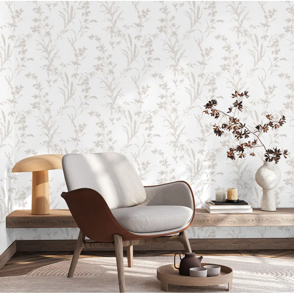 Обои флизелиновые Артекс Злата 1 белые 1.06 м 11426-01 STLM-2141770 - Вид №6