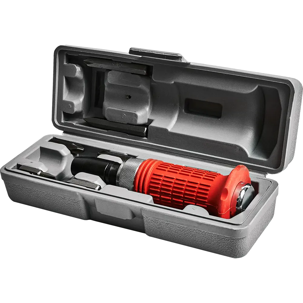 Ударная отвертка Matrix с набором бит 11579 - профессиональный инструмент для сложного крепежа 89363270 STLM-1529326