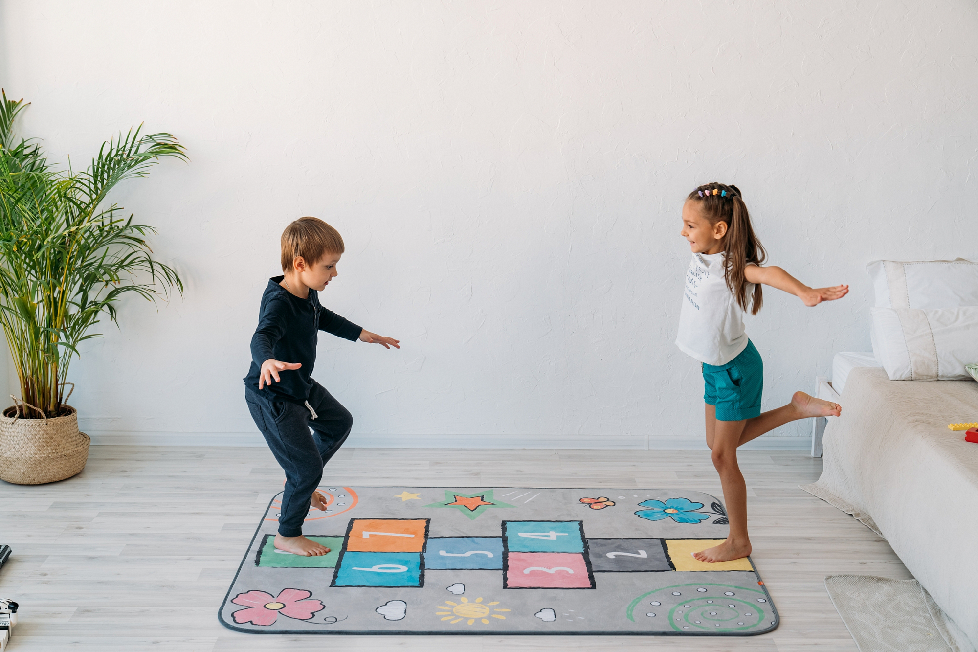 Детский игровой коврик 160х120 см "Классики на светлом" БЕЛЬМАРКО  351576 Серый Santreyd  - Вид №5