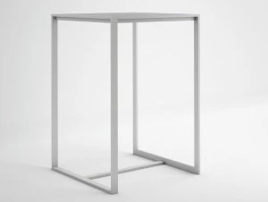 GANDIABLASCO Квадратный высокий стол из термо-лакированного алюминия Blau