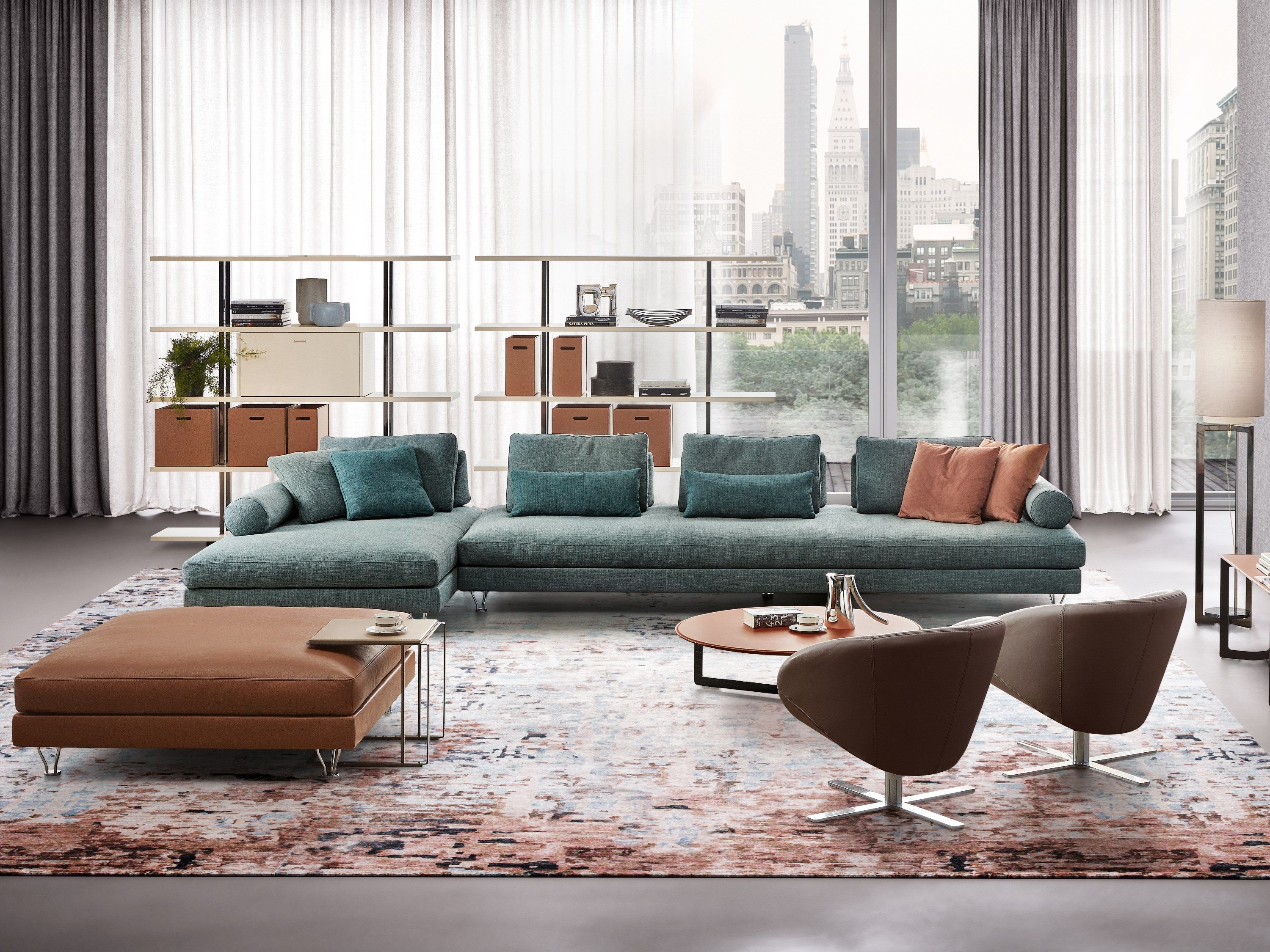 Изогнутый диван из ткани Dema FLY ARCH-00108347 - Вид №4