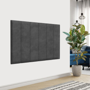 Стеновая панель Velour Grey цвет серый 20х80см 4шт TARTILLA