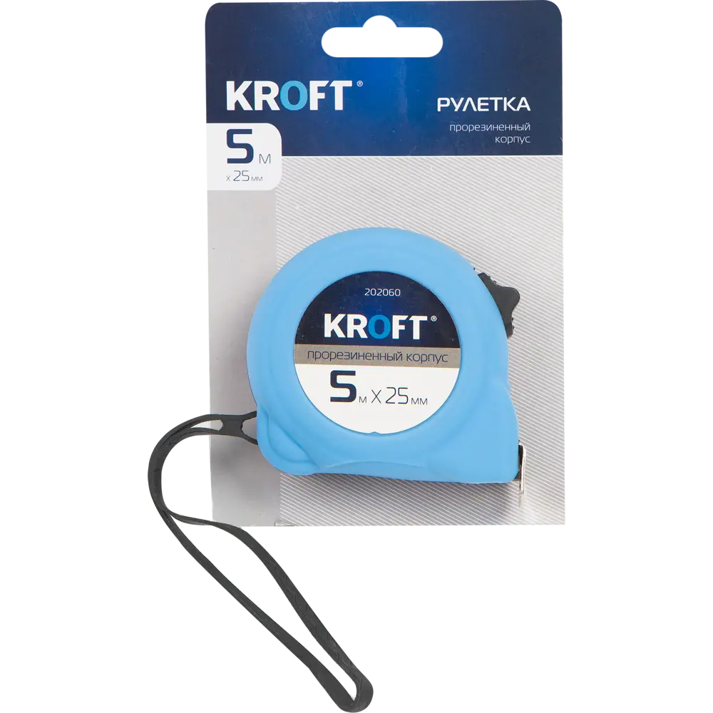 Рулетка Kroft прорезиненная 5 м x 25 мм STLM-2164931 - Вид №4