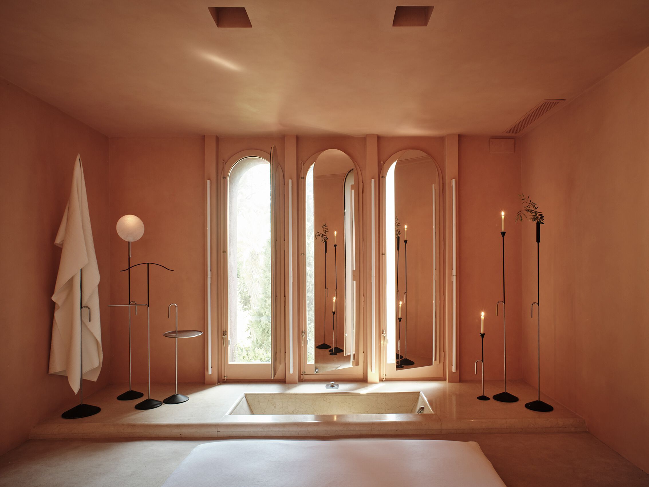 Напольное зеркало из стали с порошковым покрытием BD Barcelona батон ARCH-00151681 - Вид №9