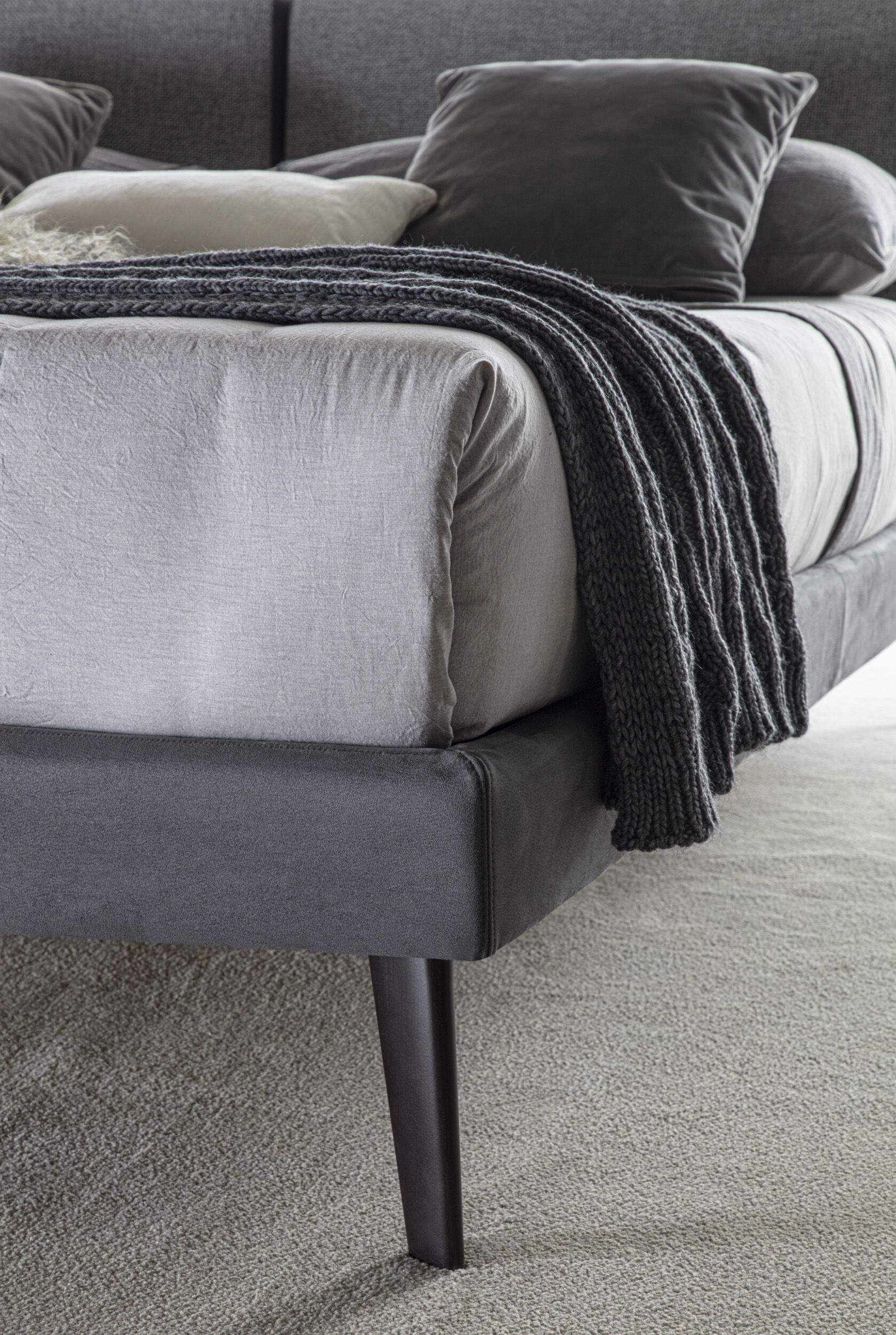 Съемная двуспальная кровать из ткани с мягким изголовьем GRUPPO FOX ночь Фокса ARCH-00080811 - Вид №4