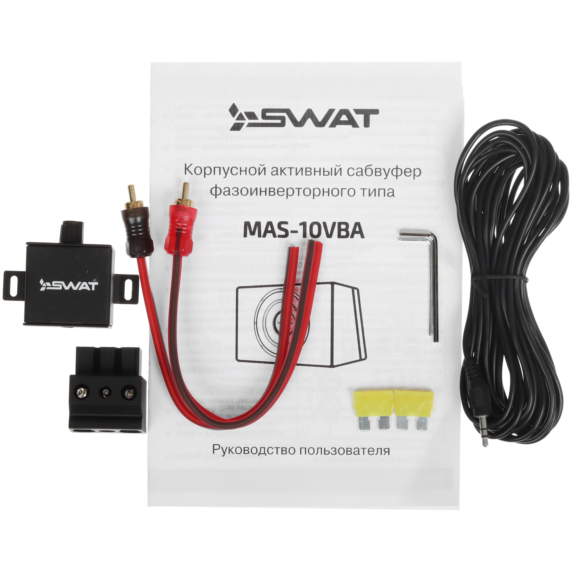 5486358 Автосабвуфер активный SWAT MAS-10VBA STDN-0141414 - Вид №6