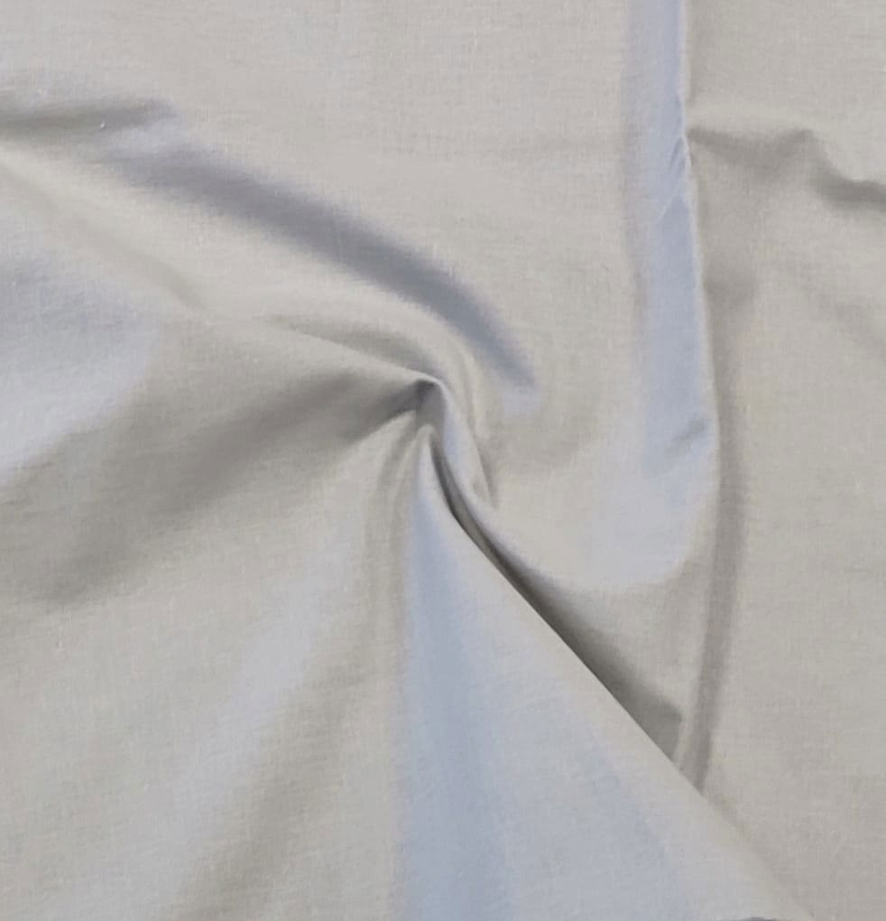 90285964 Ткань для шитья постельного белья поплин ширина 220 см цвет серый, цена за 1 метр погонный STLM-0169118 Santreyd
