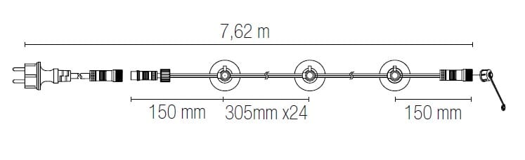 Наружная светодиодная подвесная лампа на ПВХ-кабелях Fan Europe Lighting INTEC ARCH-00072996 - Вид №6