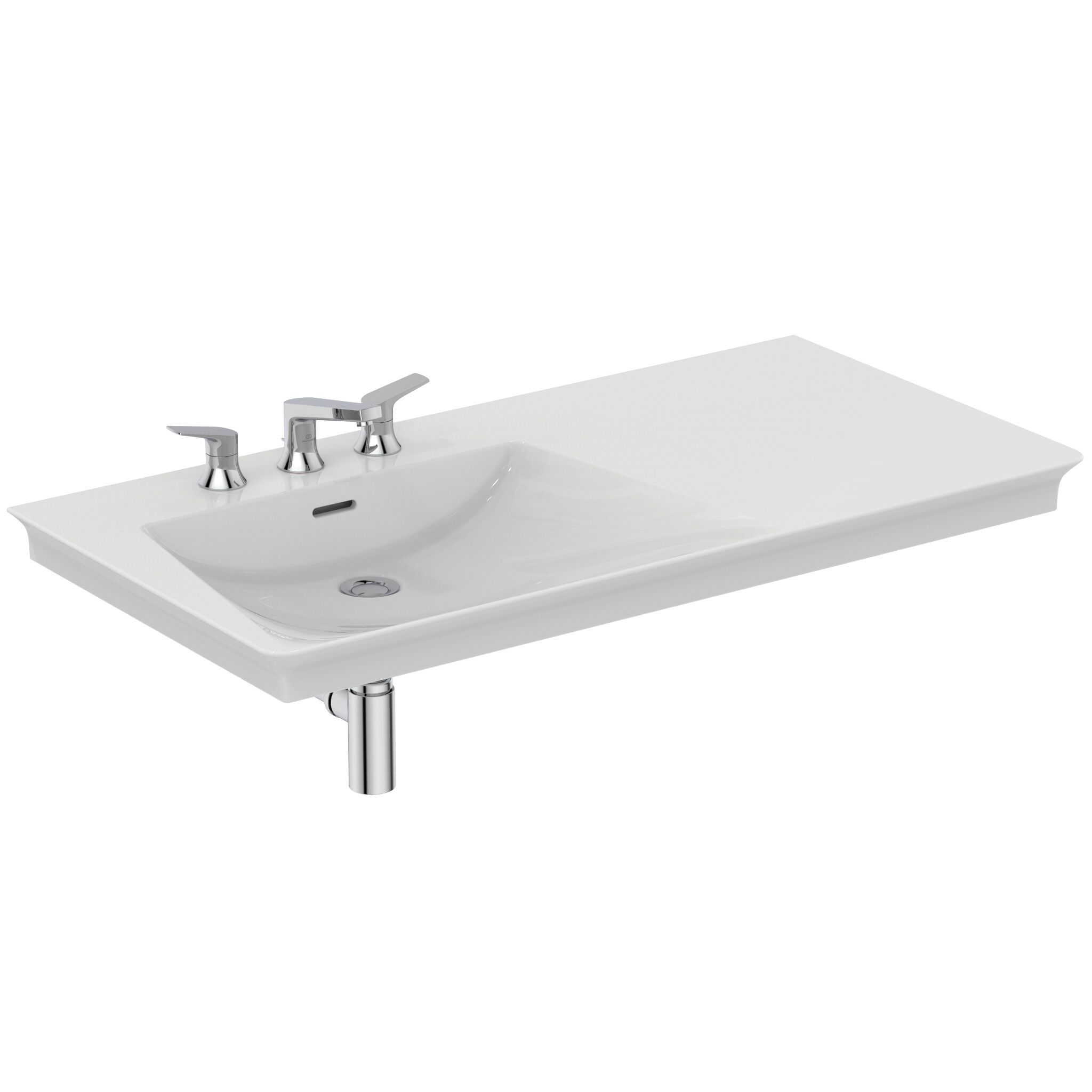 Керамическая раковина с одной столешницей с переливом Ideal Standard La Dolce Vita ARCH-00095709 - Вид №7