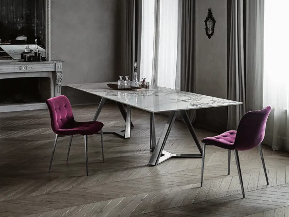 Обеденный стол из алюминия и SuperMarmo Bontempi Casa Millennium ARCH-00093325 - Вид №8