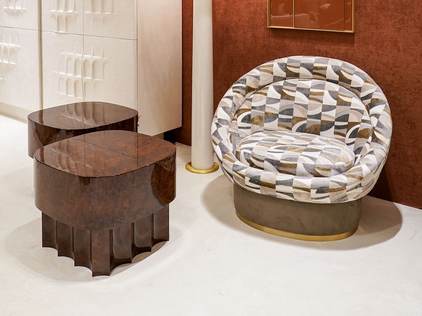 Квадратный журнальный столик из орехового дерева JOSÉ LEITE DE CASTRO SALIMA ARCH-00068257 - Вид №2