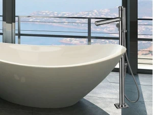 Ama Luxury Shower Напольный смеситель для ванны из нержавеющей стали с ручным душем Venere Th0017l