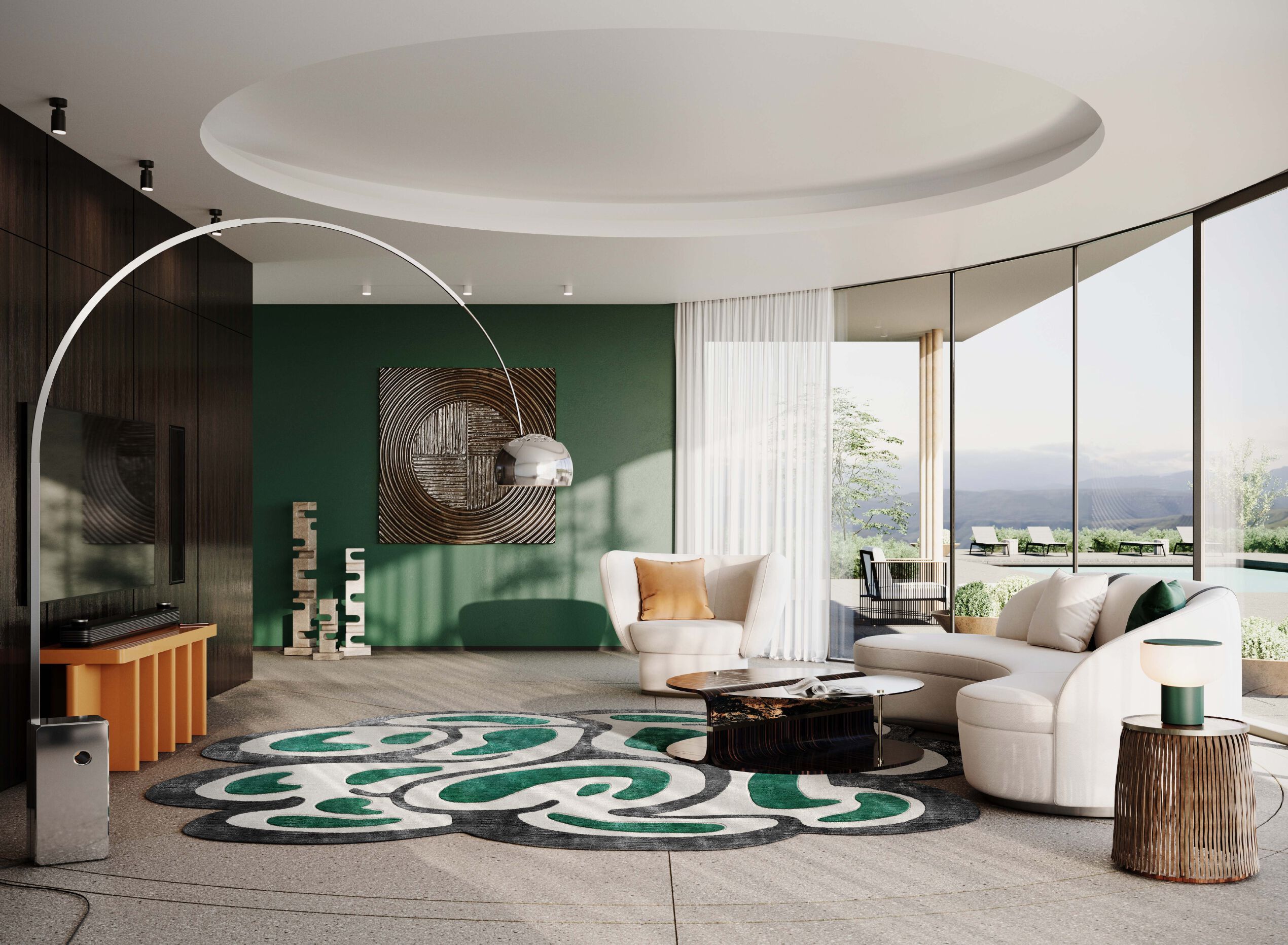 Изогнутый ковер ручной работы Tapis Rouge стрейч ARCH-00043133 - Вид №3