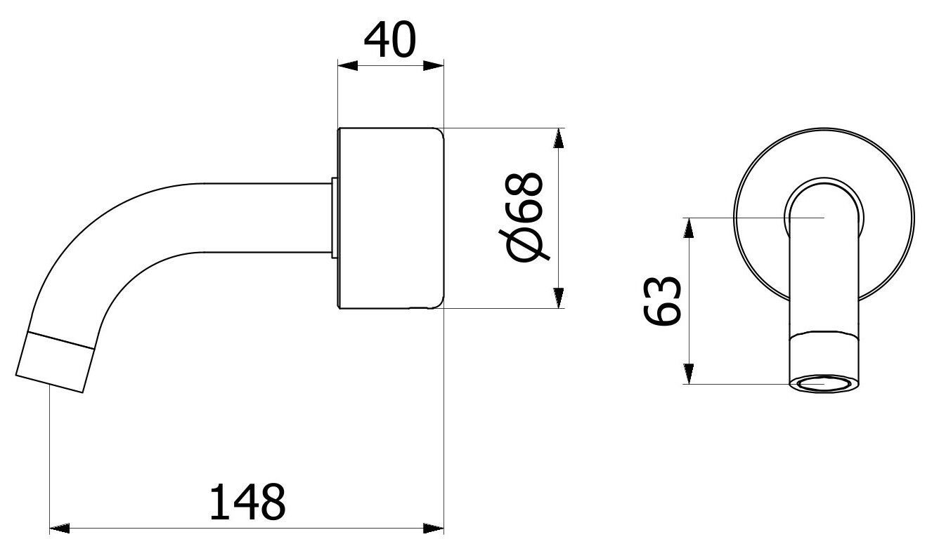 Настенный мраморный дозирующий носик IB мрамор + мрамор Elle ARCH-00113552 - Вид №24