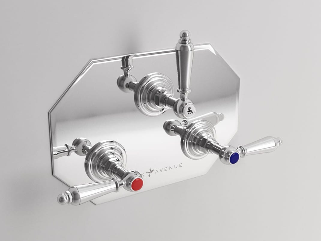 Встраиваемый смеситель для душа с 3 отверстиями и переключателем Park Avenue Caruso ARCH-00088248