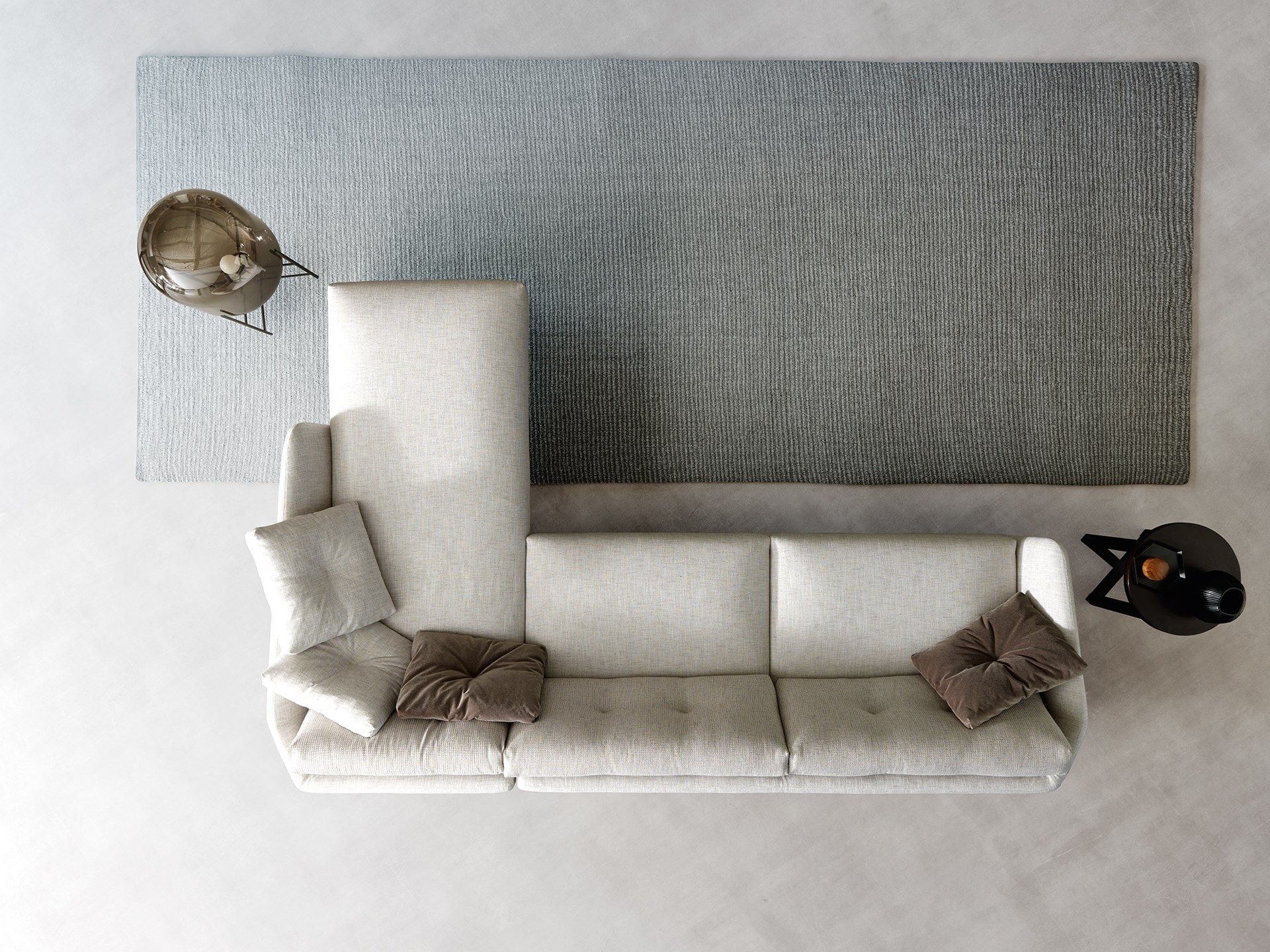 Секционный тканевый диван с полуостровом VALENTINI ARCH-00134554 - Вид №6