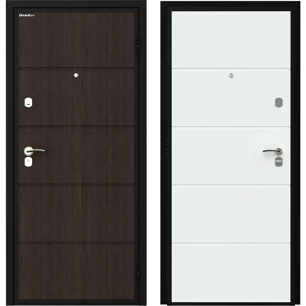 Дверь входная металлическая Оптим 88x205 см правая белый DOORHAN STLM-2073227