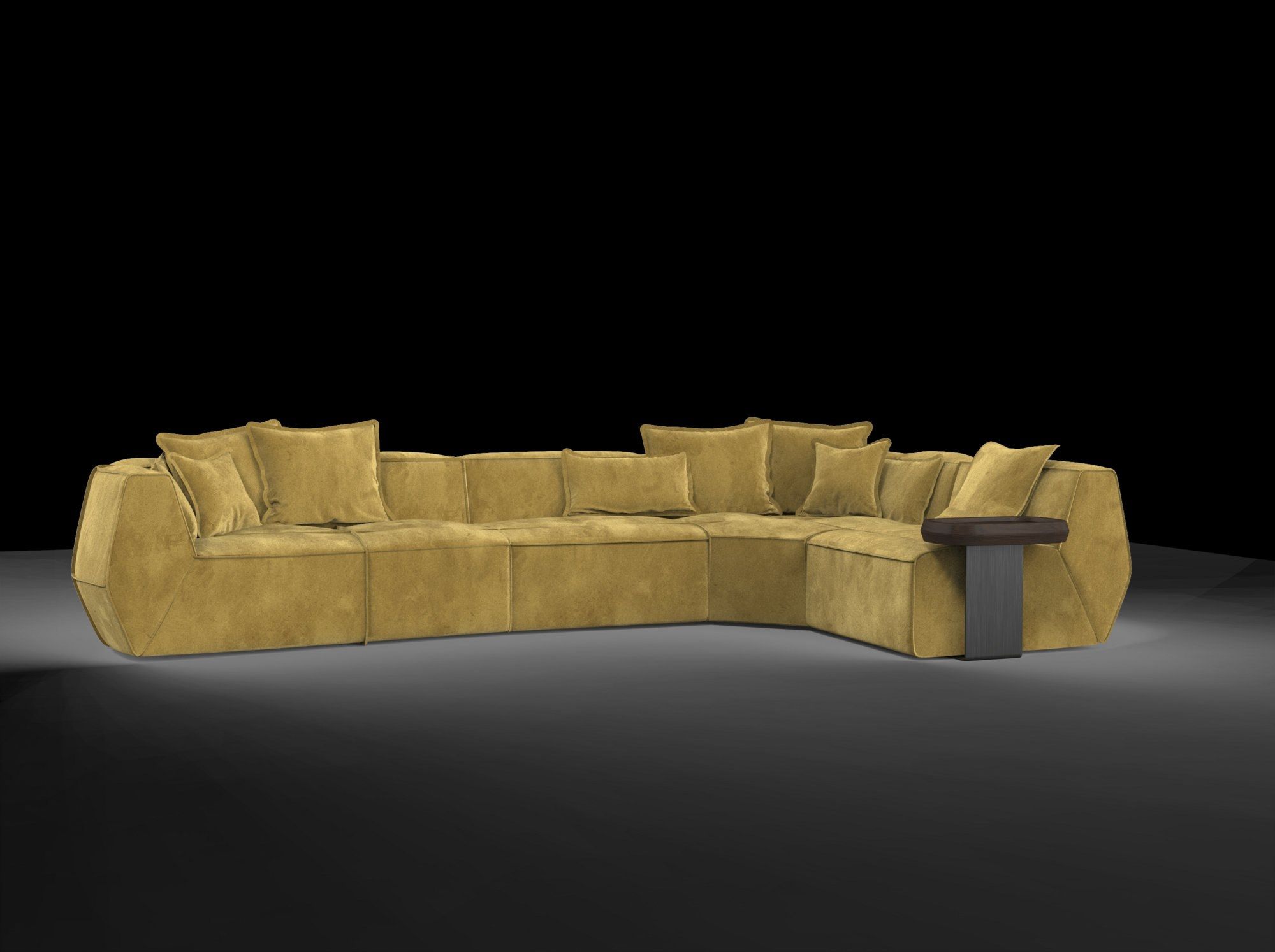 Кожаный изогнутый диван GHIDINI1961 Infinito ARCH-00089399 - Вид №34