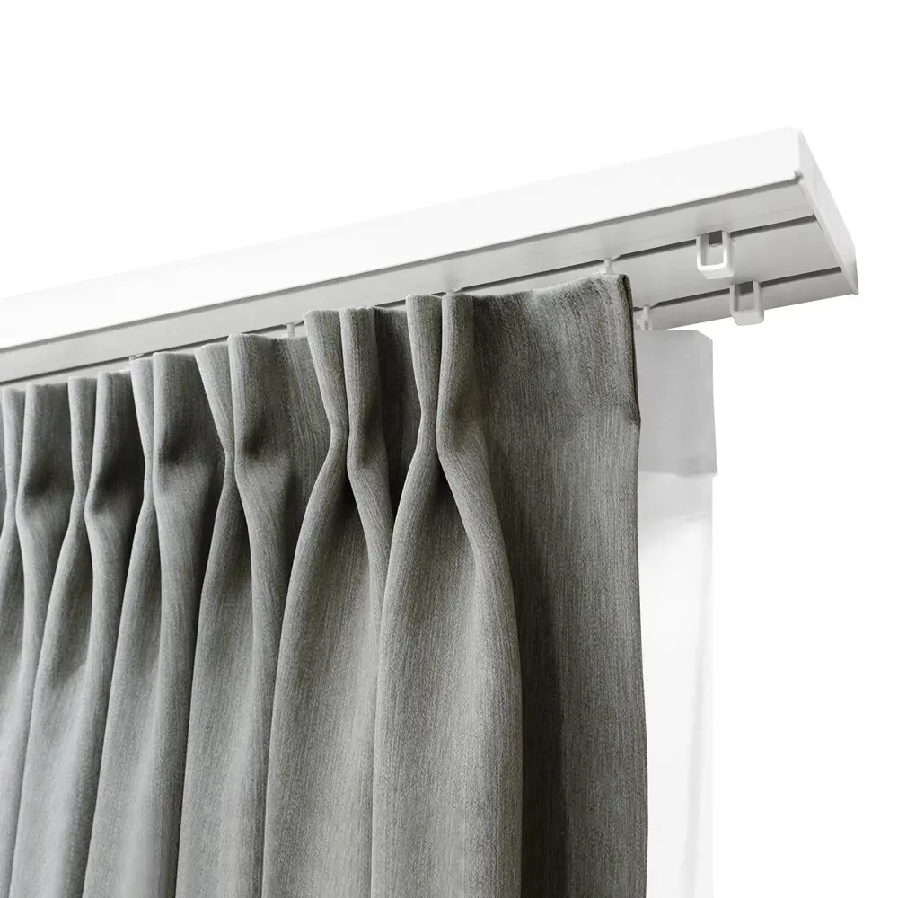 Карниз двухрядный KREAFORTA 300 см пластик белый STLM-2108111 - Вид №1