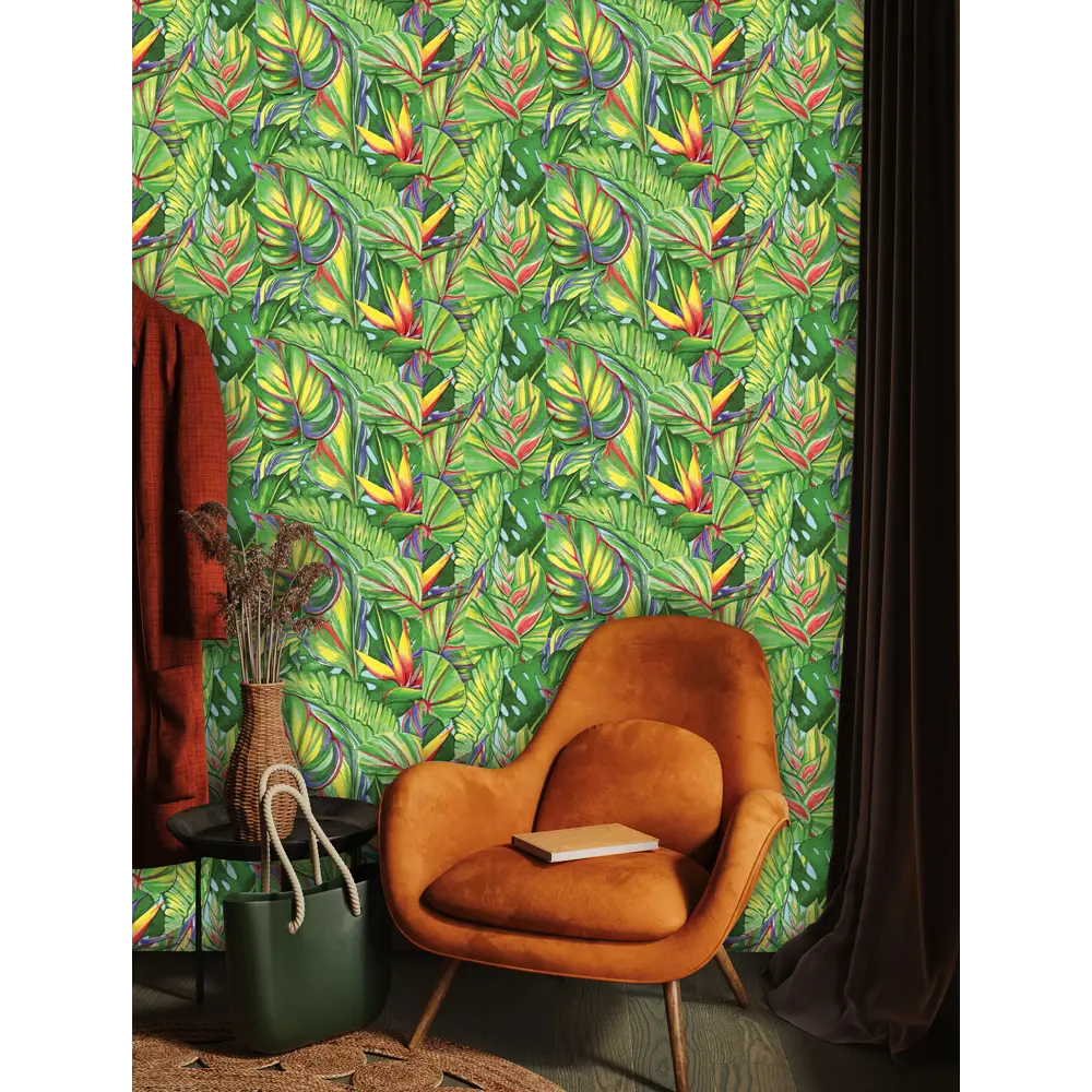 Обои флизелиновые Vog Collection Тропики зеленые 1.06 м 90125-73 STLM-2188238 - Вид №3