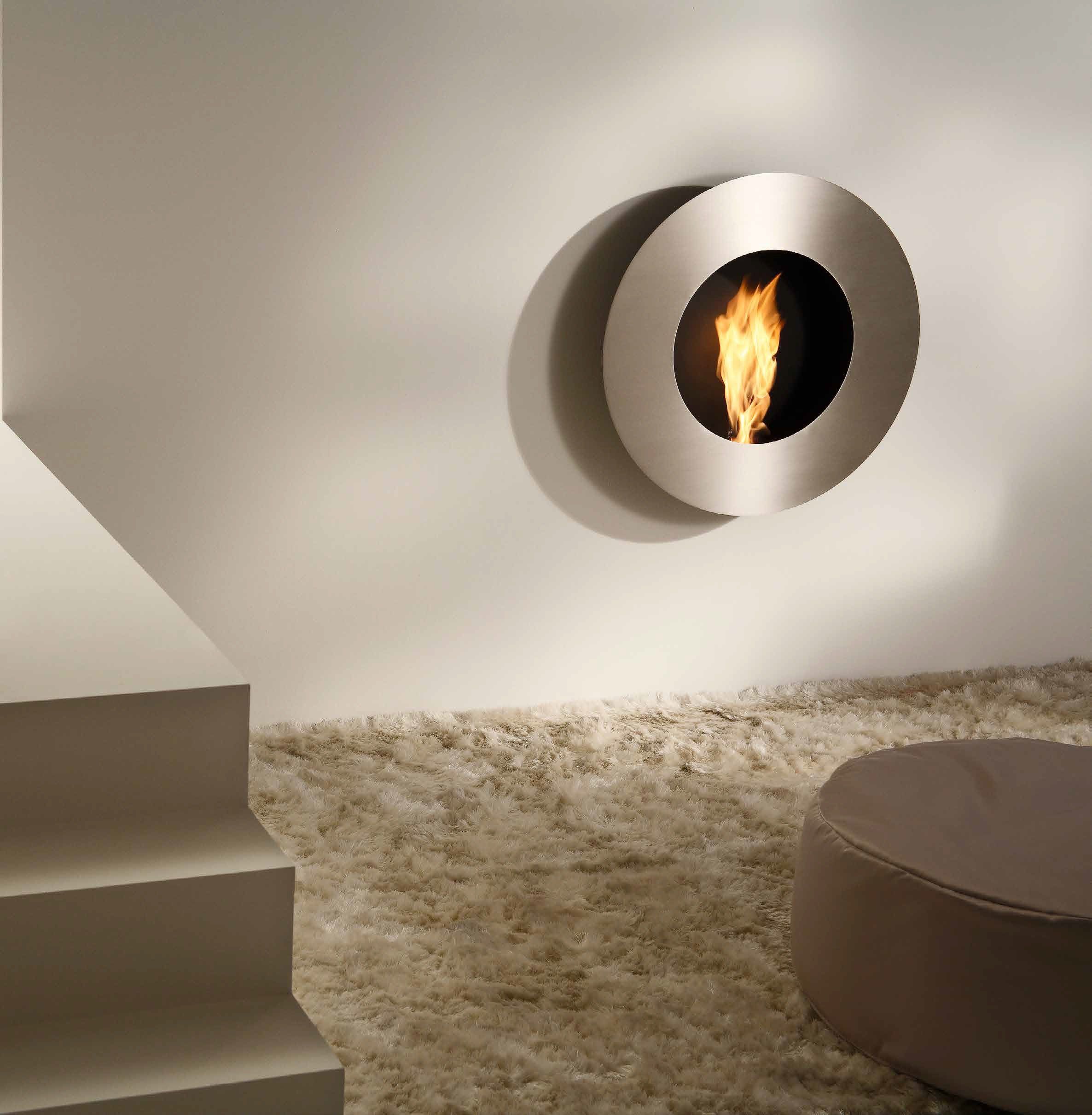 Биоэтанол настенный стальной камин ACQUAFUOCO OBLÒ ARCH-00096267 - Вид №2