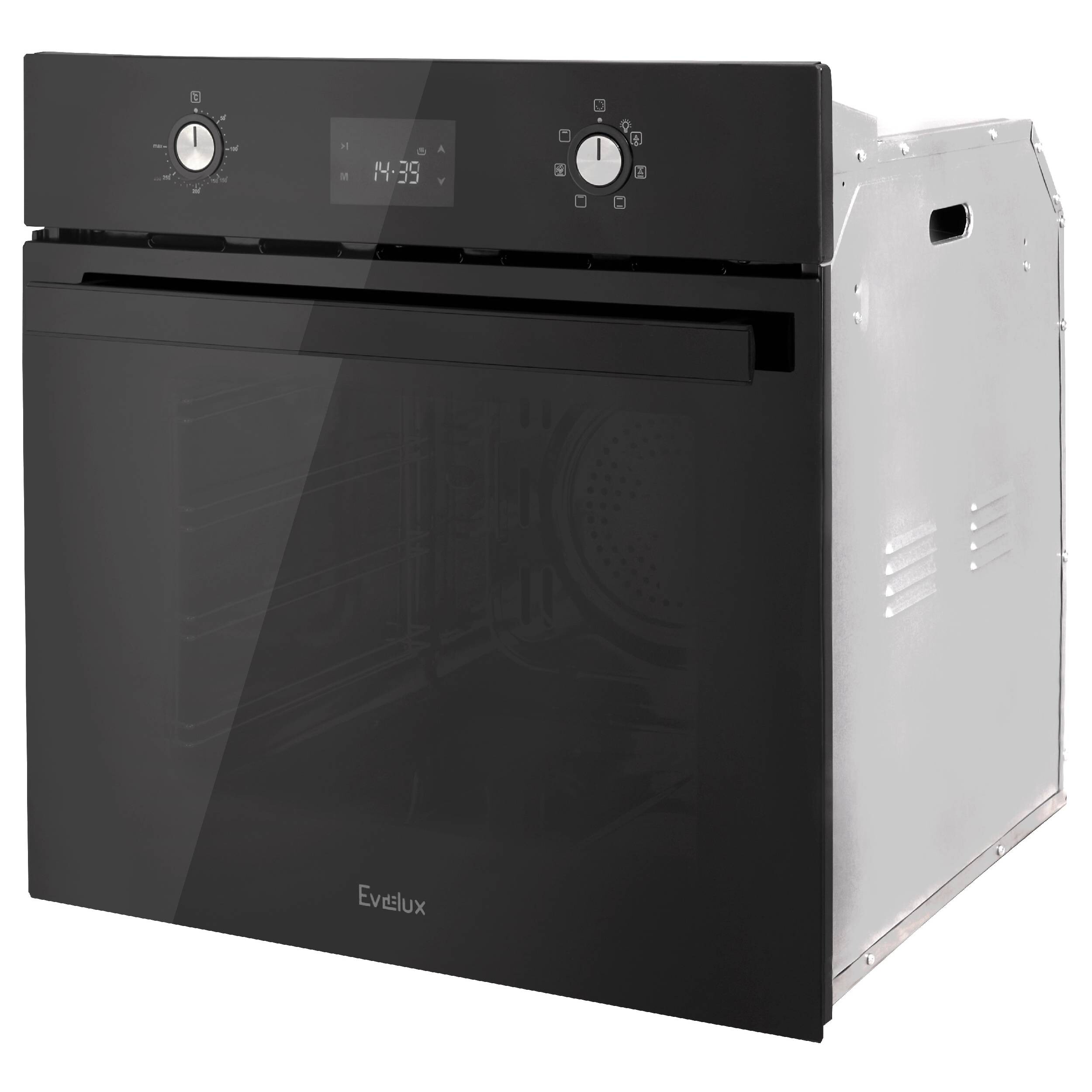 9074903 Электрический духовой шкаф Evelux EO 640 PB черный STDN-0032933 - Вид №2