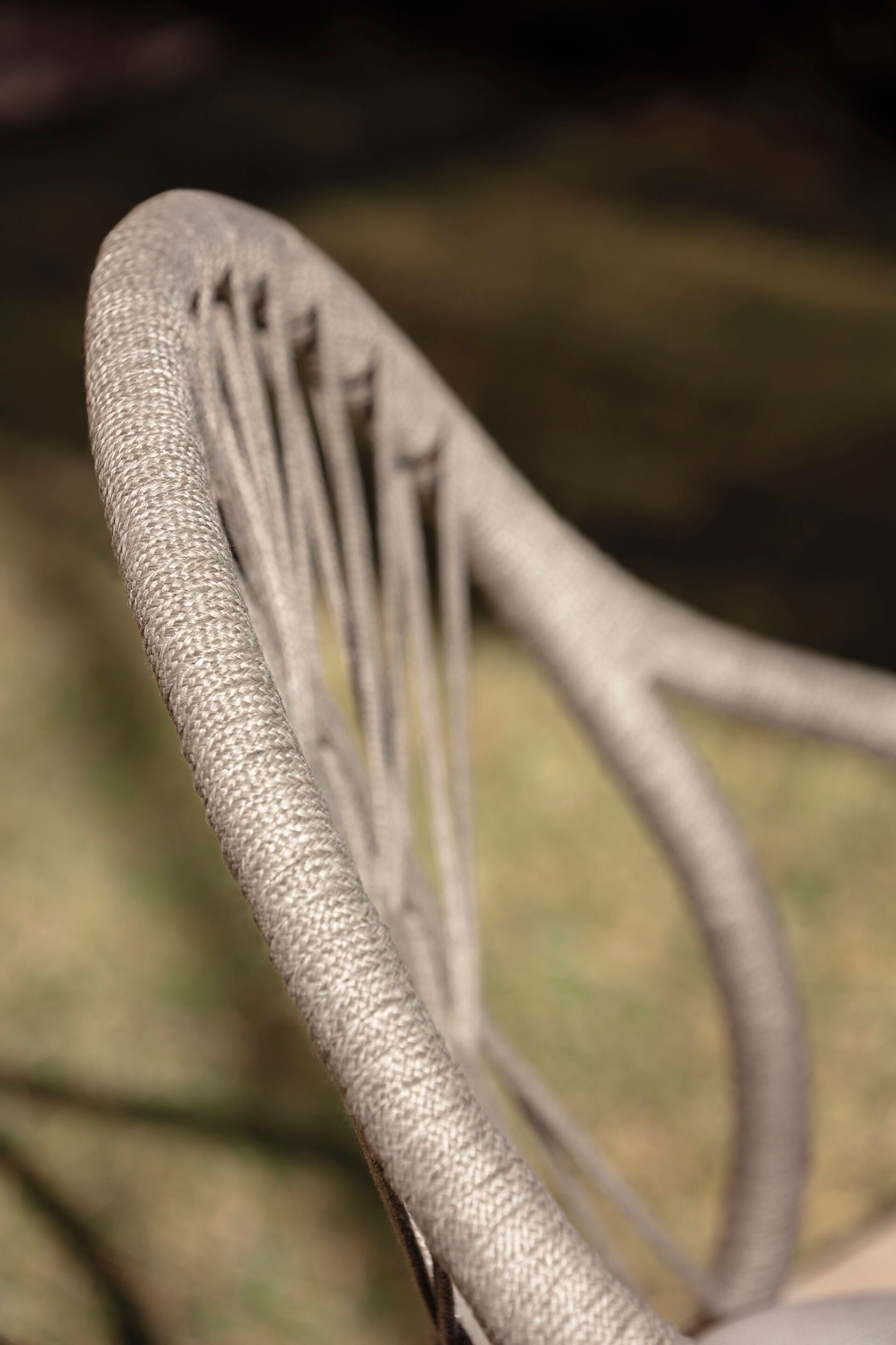 Штабелируемый садовый стул из нержавеющей стали и веревки с подлокотниками EXPORMIM лепесток ARCH-00131570 - Вид №3