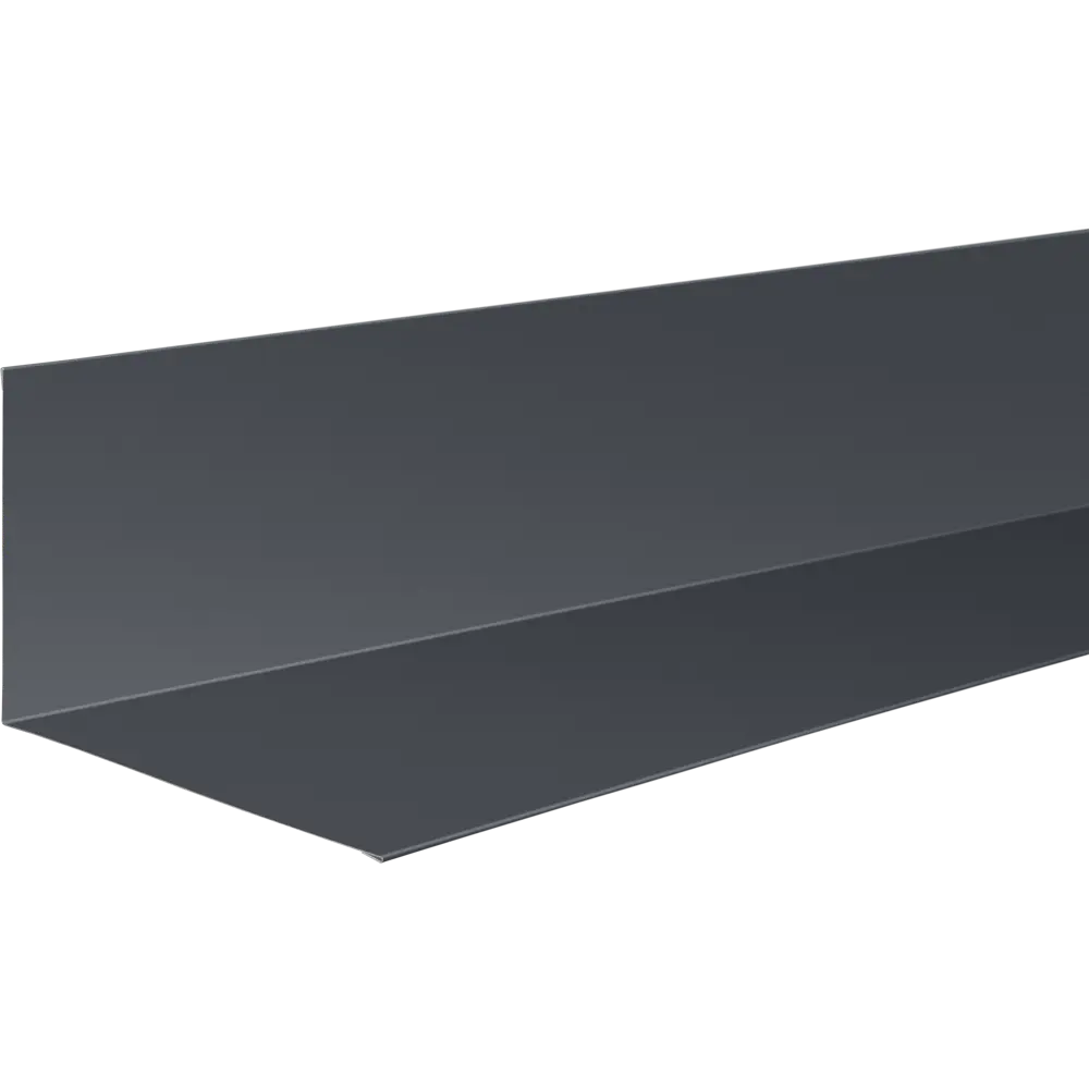 Планка примыкания верхняя 147x250x2000 мм 0.4 мм RAL 7024 темно-серый ВЕГА STLM-2073581