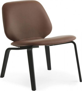 601369 My Chair Lounge с полной обивкой из черной ультра-кожи Normann Copenhagen