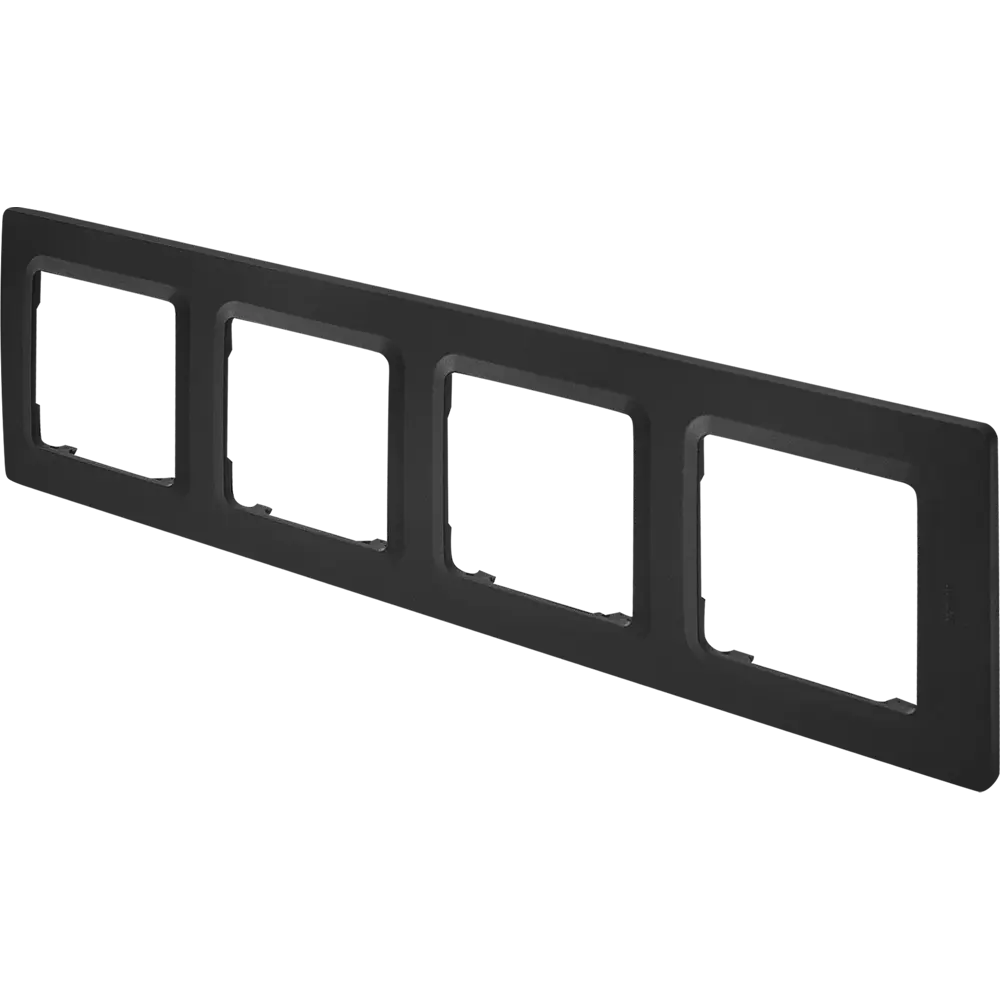 LEXMAN LILIAN — Универсальная рамка для розеток 4 поста, антрацит 86761659 STLM-0071371 - Вид №1