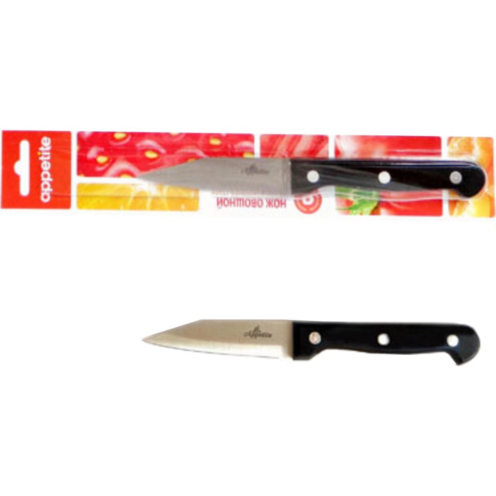 93764906 Кухонный нож Шеф FK212C-5 лезвие 7 см цвет черный STLM-0566994 APPETITE