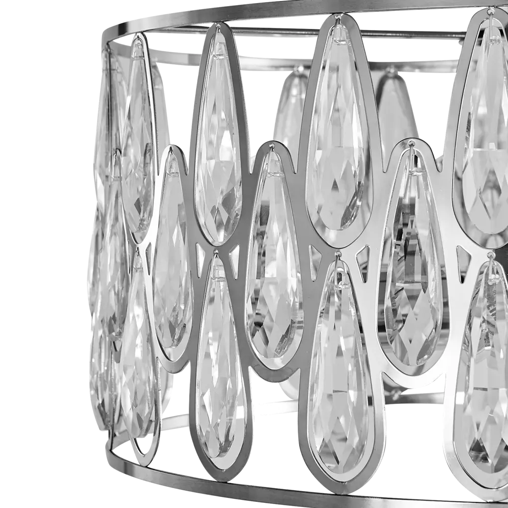 Люстра потолочная Семь огней Илана 6 ламп 18 м² цвет хром STLM-2131935 - Вид №5