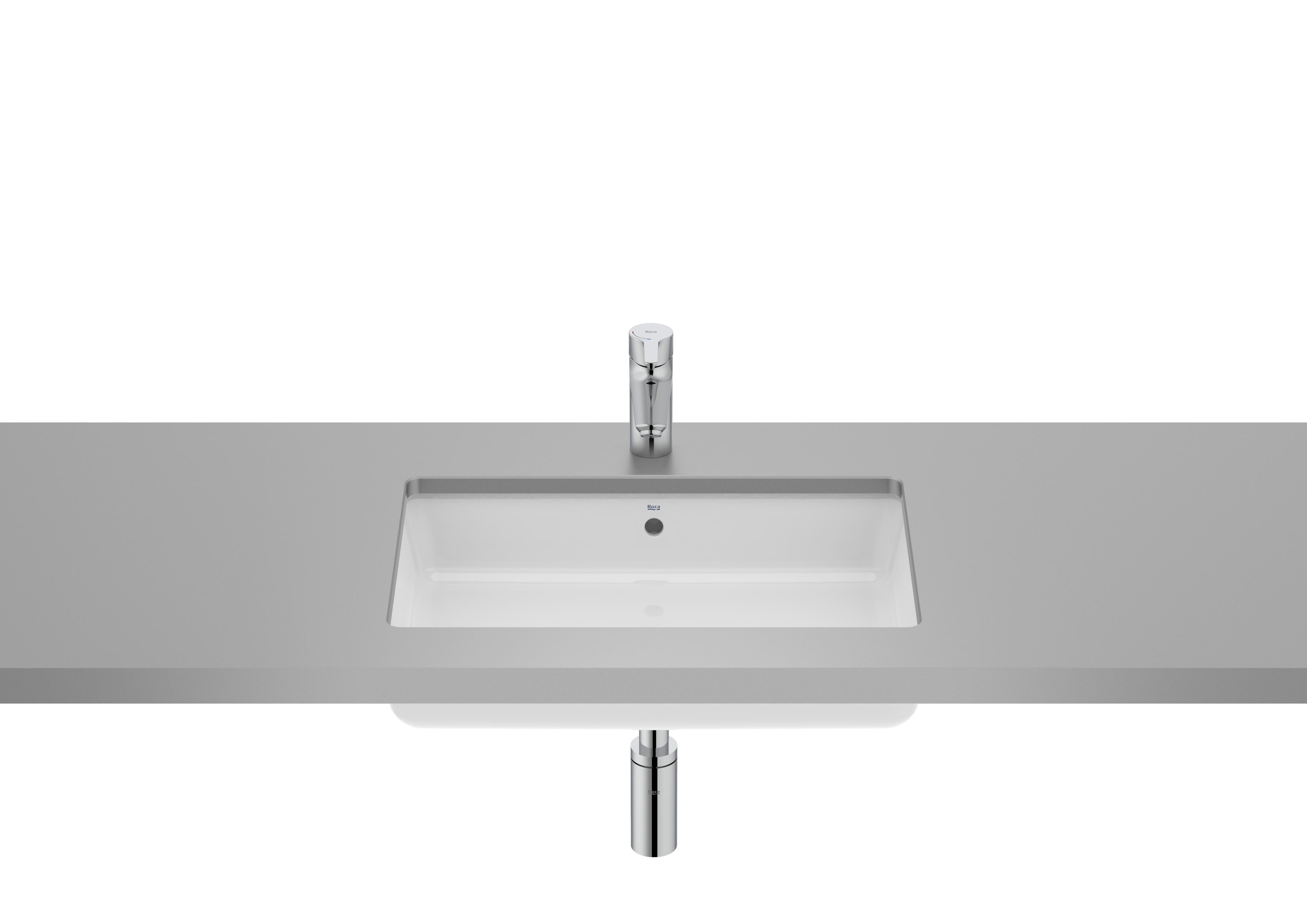 Утопленный прямоугольный умывальник из фарфора Roca The Gap ARCH-00077062 - Вид №1