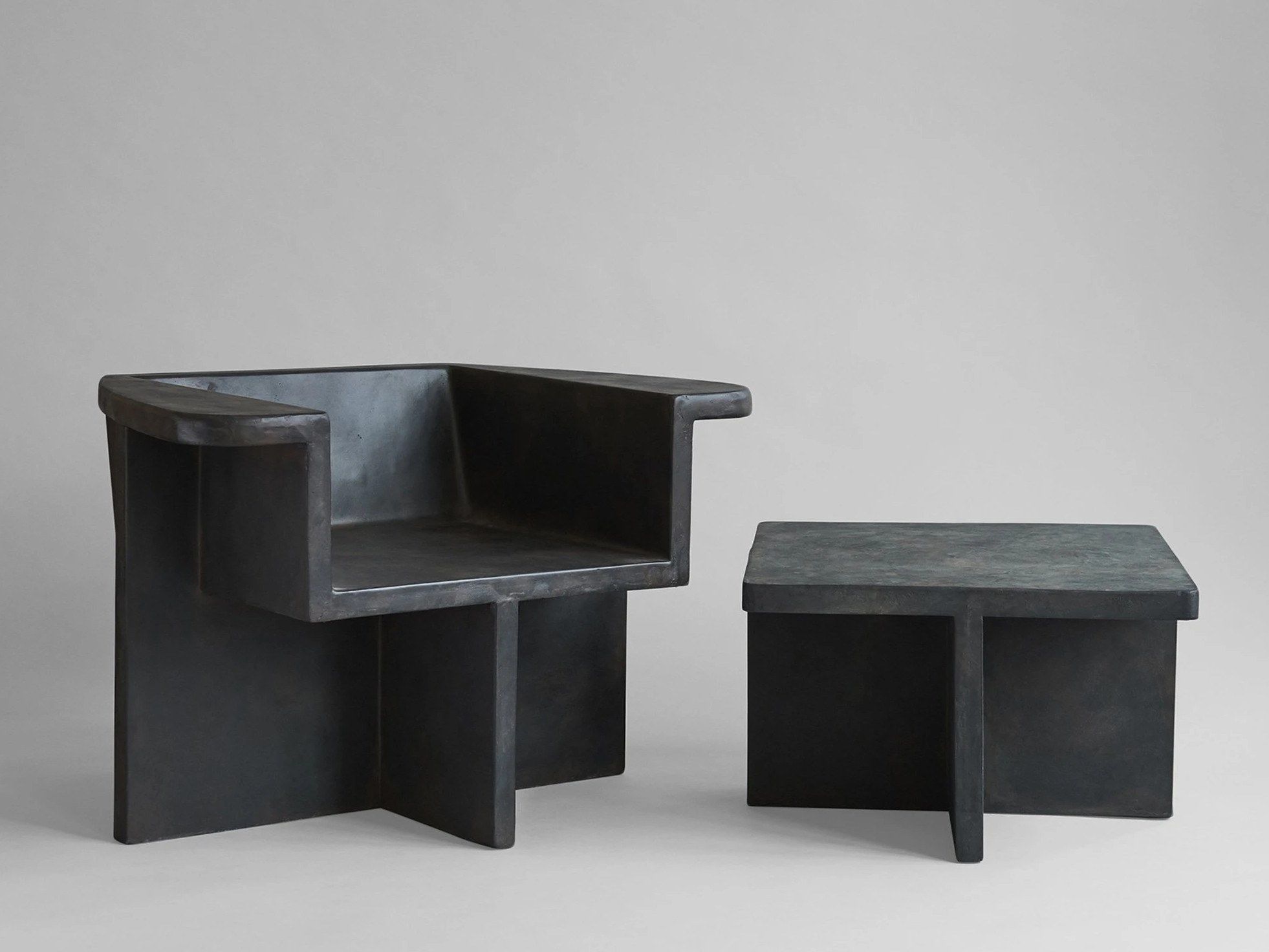 Квадратный журнальный столик из волокнистого бетона 101 Copenhagen Brutus ARCH-00105790 - Вид №2