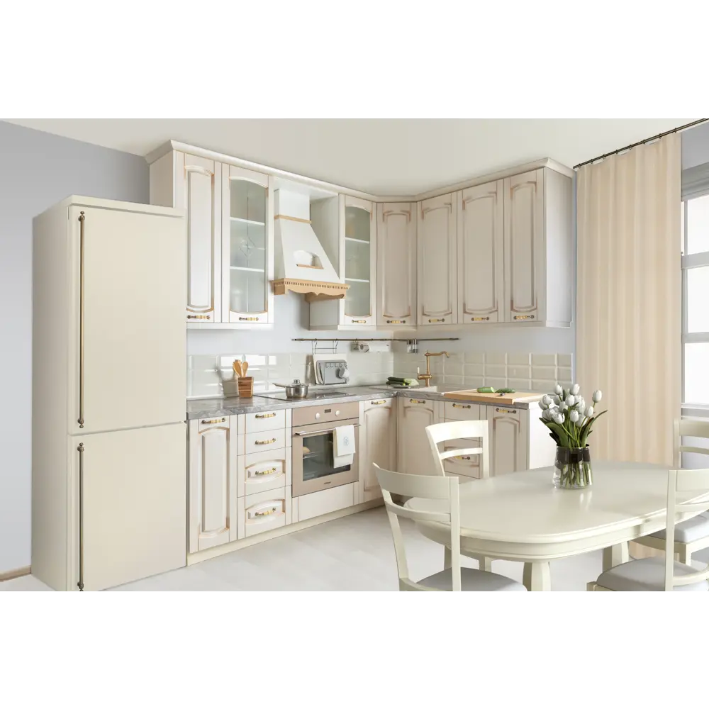 Фасад для кухонного ящика Петергоф 39.7x25.3 Delinia ID МДФ цвет бежевый STLM-2024542 - Вид №3