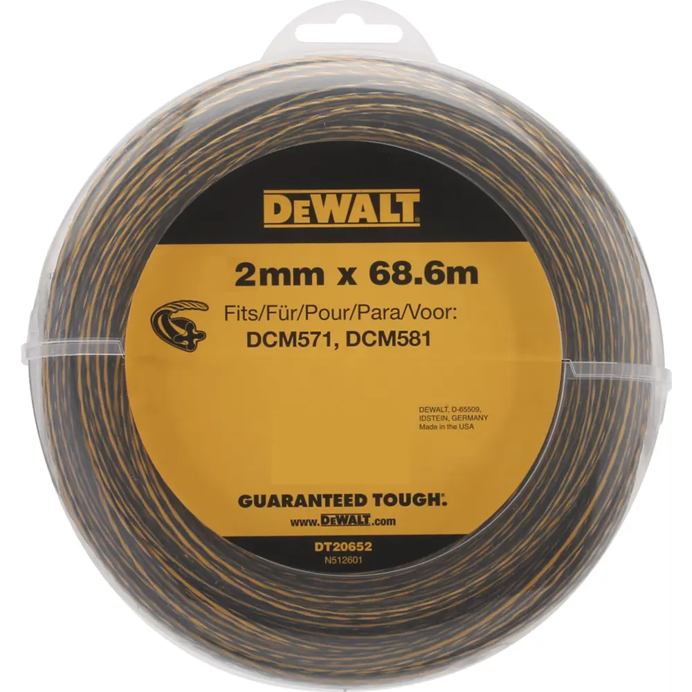 Леска для триммера Dewalt ø2 мм 68.8 м витая STLM-2054117 - Вид №1