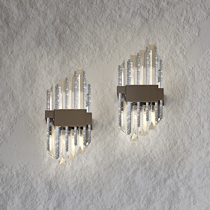 Светодиодный настенный светильник со свинцовым Кристаллом Patrizia Volpato Бриллианты ARCH-00025083