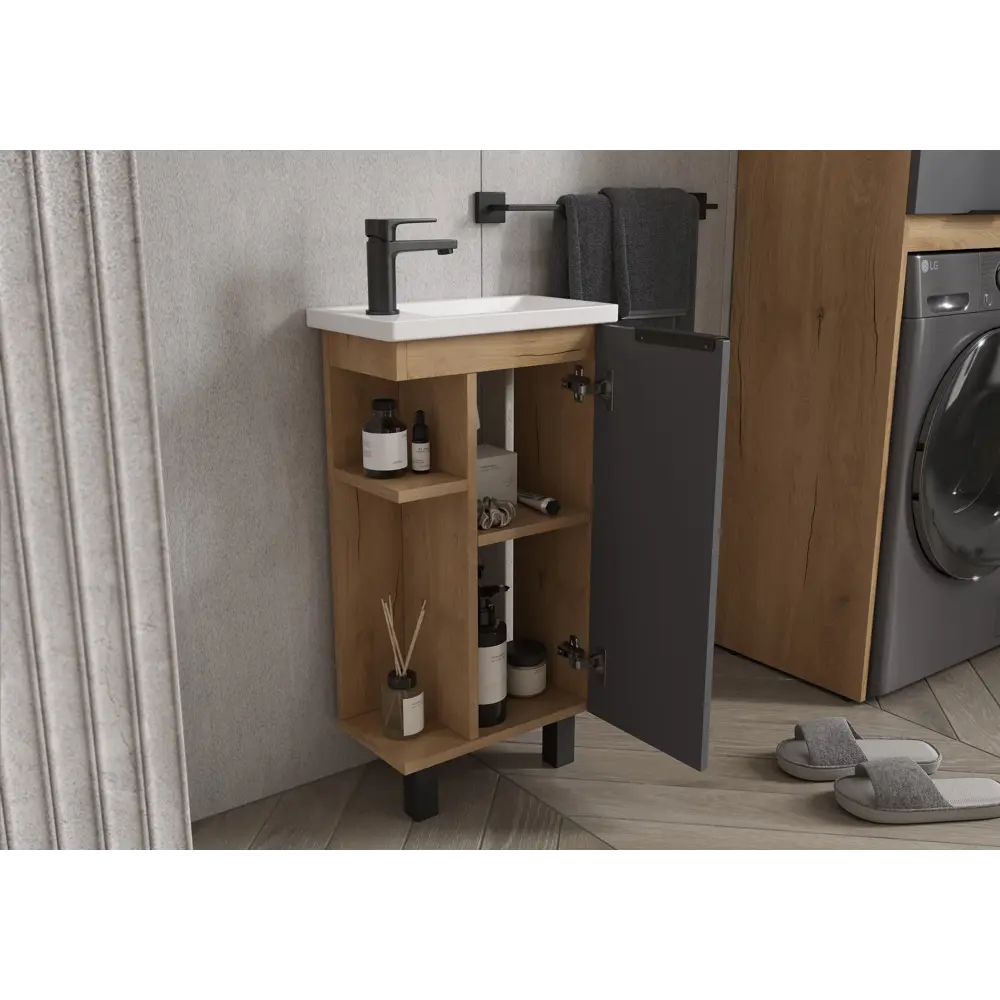 Тумба KONSENSA «СОХО» для раковины с интеллектуальной системой хранения 89381831 STLM-1538708 - Вид №9