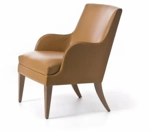 Very Wood Кожаное кресло с подлокотниками Onda