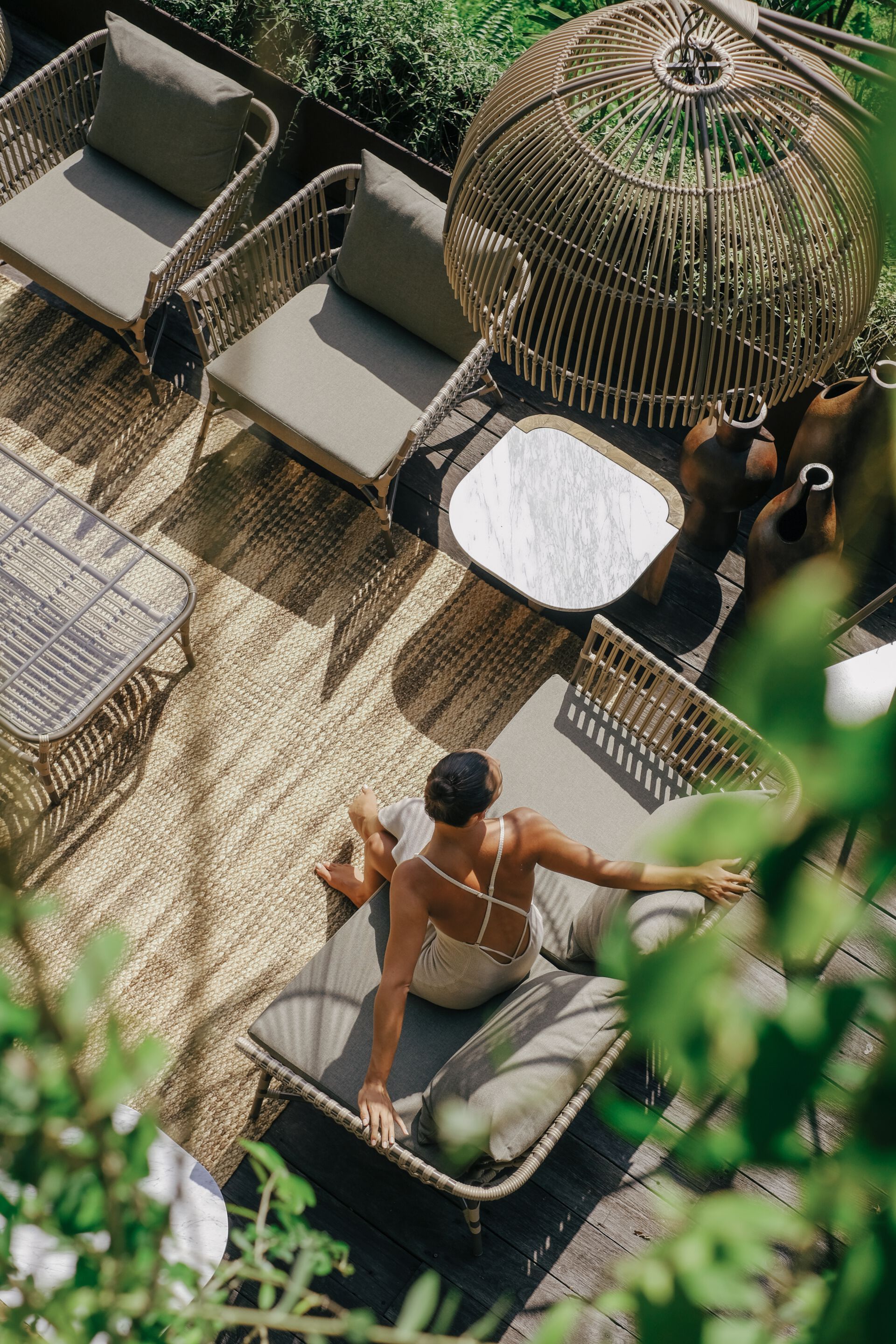 3-местный садовый диван из синтетического волокна cbdesign ARCH-00042365 - Вид №1