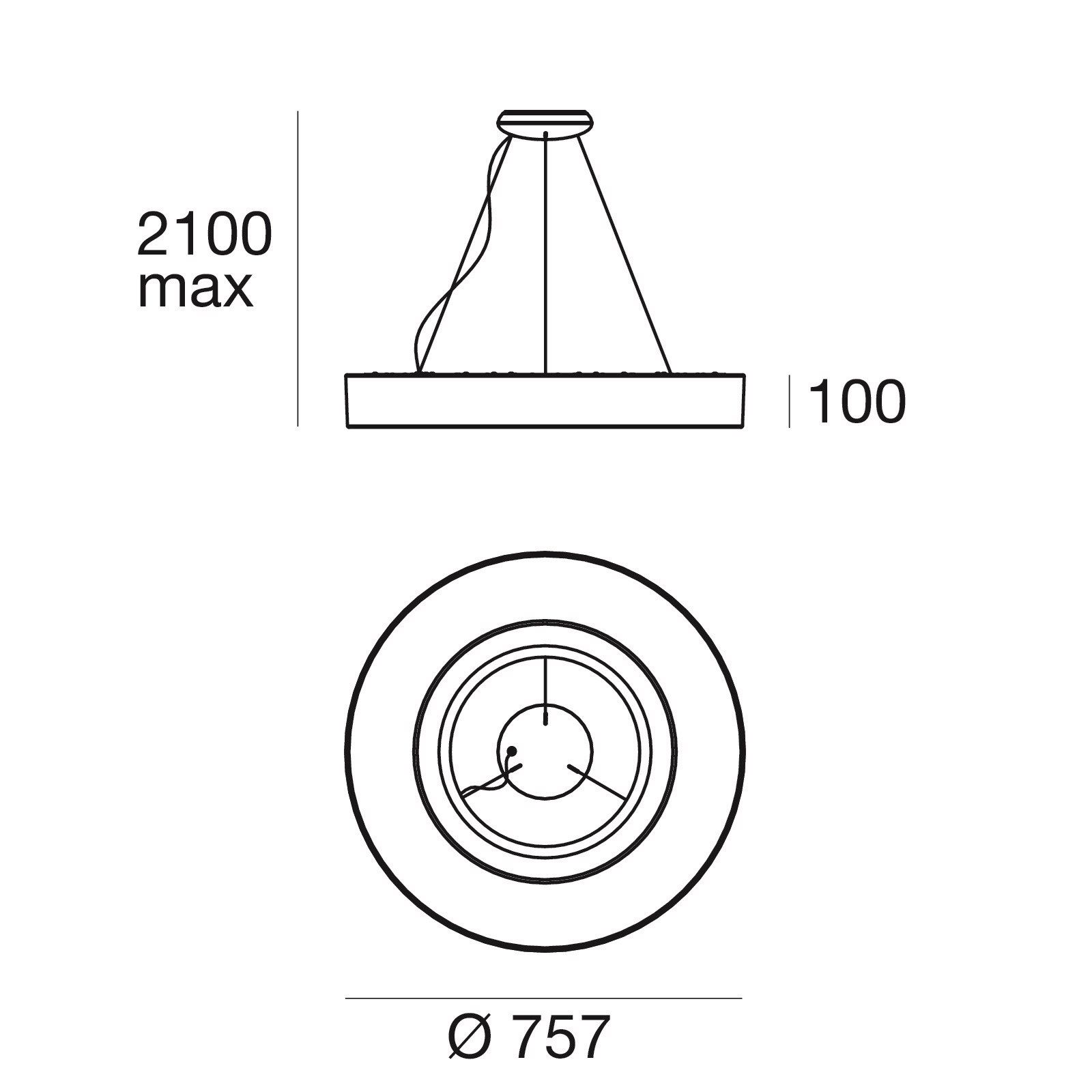 Светодиодный подвесной светильник из полиэтилена Stilnovo Saturn ARCH-00041520 - Вид №4