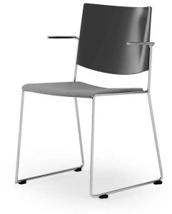 rosconi Штабелируемый стул с подлокотниками со встроенной подушкой Eless