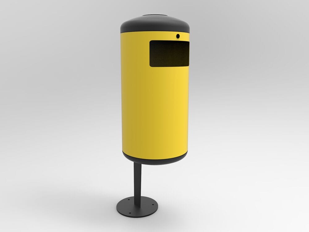 Наружная стальная стойка для мусора с пепельницей CITYSì PILLO ARCH-00018110