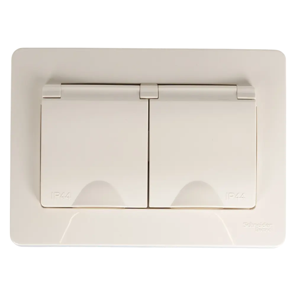 Розетка двойная встраиваемая Systeme Electric Blanca с заземлением цвет бежевый 82454981 STLM-2003267
