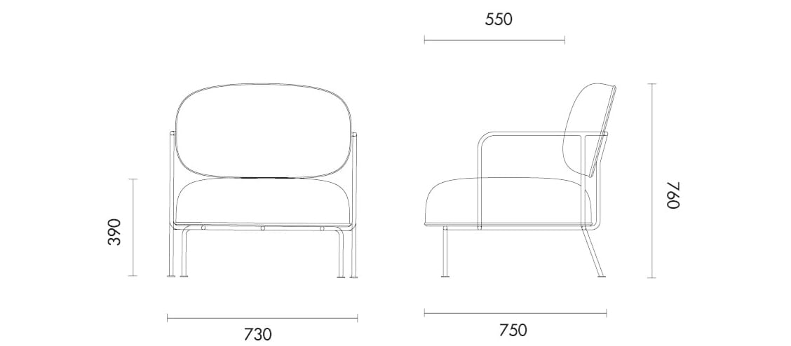 Тканевое кресло с подлокотниками Grado Design BEATLES ARCH-00050291 - Вид №32