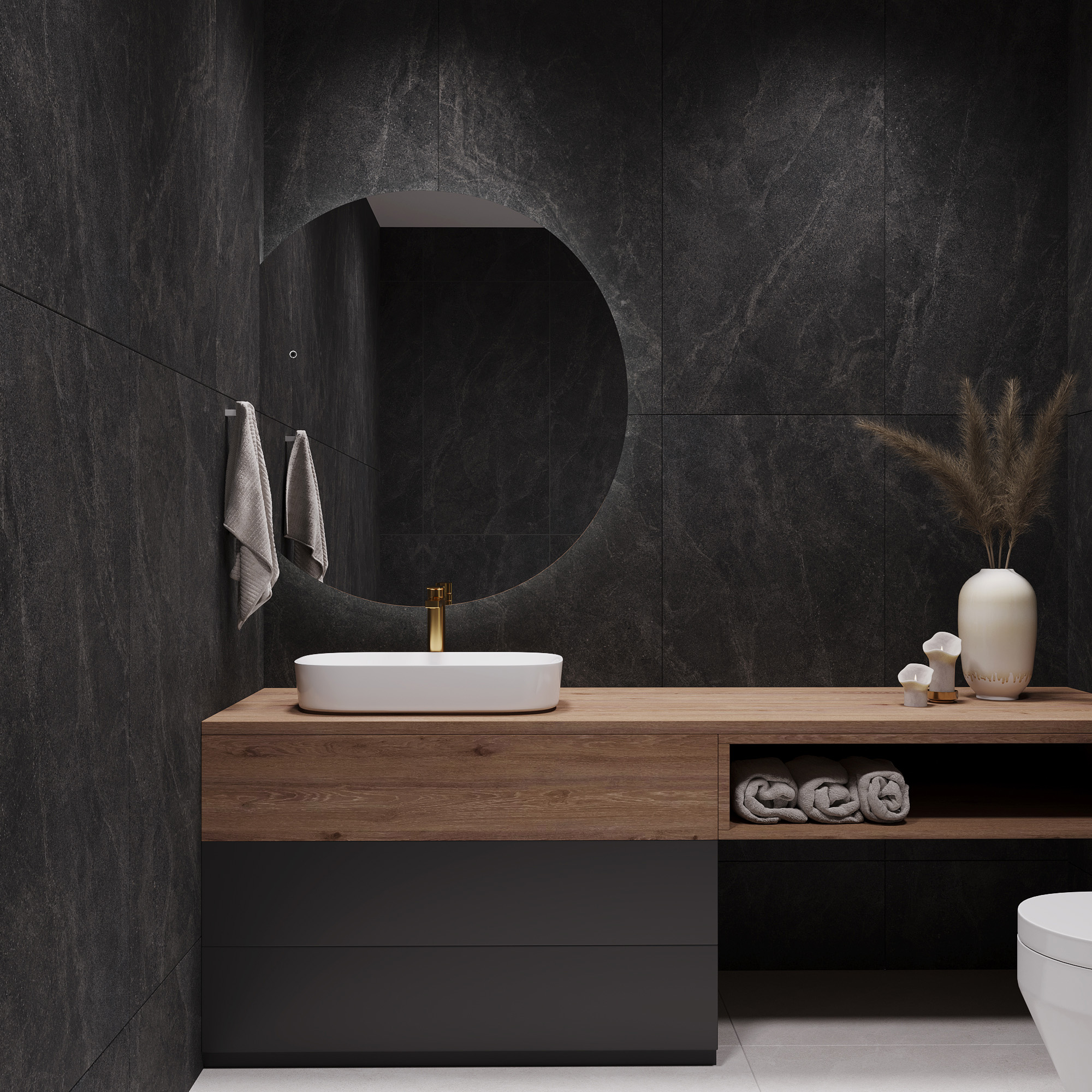 Керамогранит CASTELLO NERO 60х120 Creanza SL1006-A 